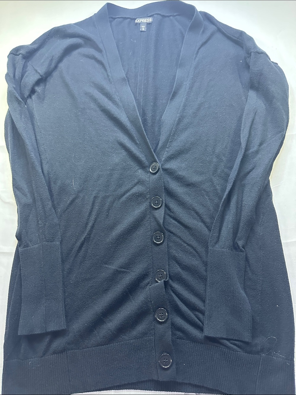 Express Cotton Cardigan in Blue Size Medium